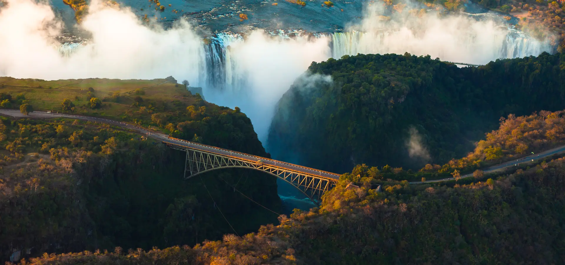 Avila Travel Zambia Cataratas Victoria desde el aire