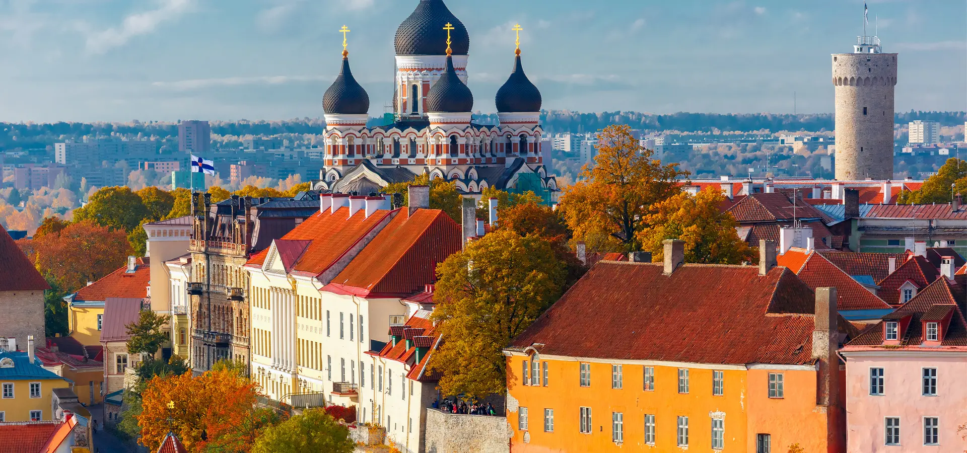 Avila Travel Baltics Vista aérea del casco antiguo de Tallin Estonia