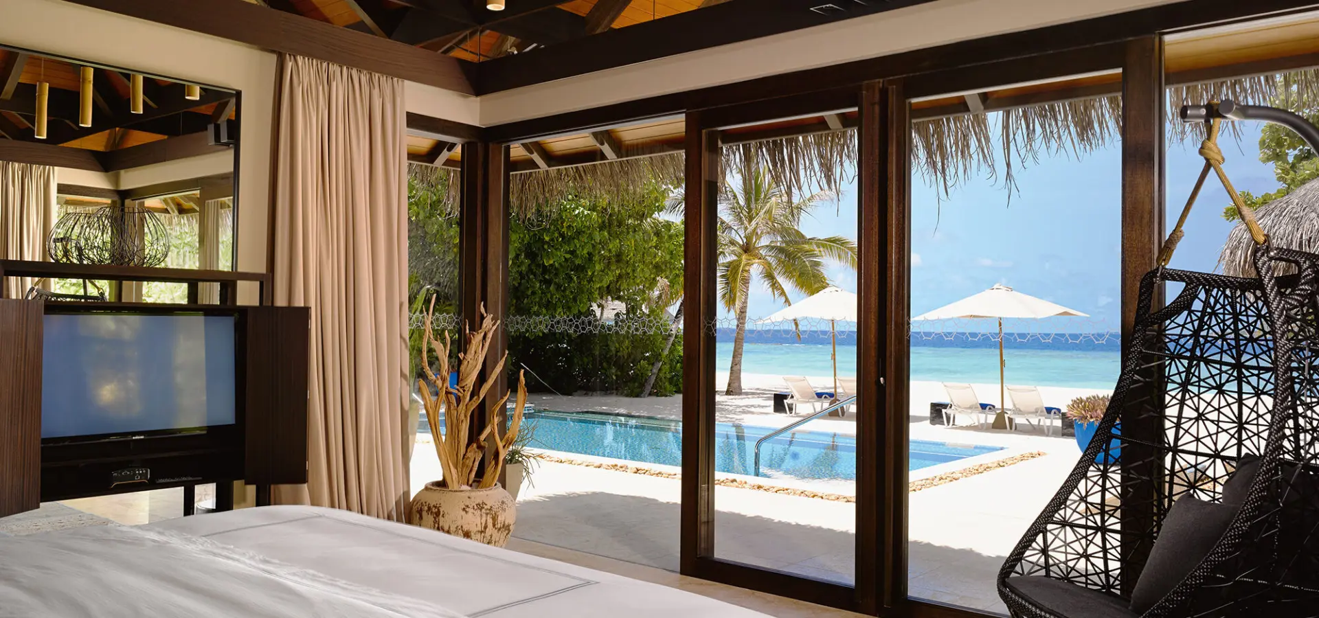 12 deluxe beach pool villa bedroom